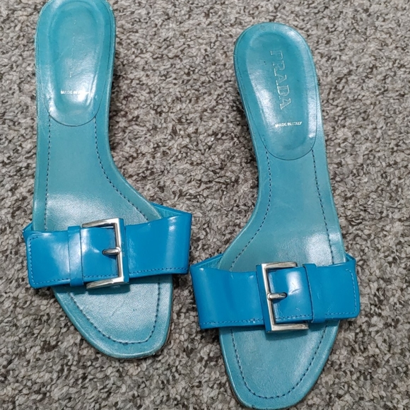 Prada blue slides size 40 - Picture 5 of 5